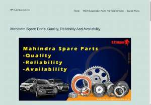 Mahindra Spare Parts: Quality, Reliability And Availability - Mahindra &amp; Mahindra is India&rsquo;s leading automobile manufacturer, known for tractors, SUVs and a wide variety of vehicles. Mahindra vehicles are renowned for their sturdy construction and reliability. These require proper maintenance and right spare parts from time to time so that they can function properly for a long time. In this article, we will discuss about the quality, availability and different methods of purchasing Mahindra Spare Parts. 