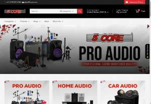 Buy pro audio equipment, speakers, home gadgets, amplifier &amp; more- 5 Core - 5 Core is one place shop for pro audio equipment, pro audio speakers, best car audio speakers, home gadgets, amplifier &amp; many more. 5core speakers offer great sound to your home and car. Buy the best audio equipment, home accessories, and many more from award-winning electronic manufacturers online at a great price.