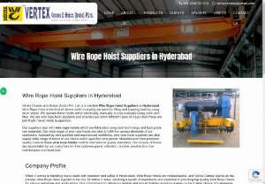 Wire Rope Hoist Suppliers in Hyderabad | Vertex Cranes - Wire Rope Hoist Suppliers in Hyderabad from Vertex Cranes. We are supplying which are manufactured from premium quality material these wire rope hoist 