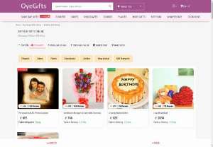 Buy Birthday Gifts Online With Same Day Delivery From OyeGifts - Send unique birthday gifts to India from online Gift shop OyeGifts to surprise your loved ones. We provide same-day delivery of birthday gifts with free shipping.