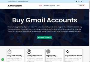 Buy Gmail accounts in Bulk (PVA &amp; Aged) With instant delivery - Looking to scale your business? 📈 Buy verified Gmail accounts today for better outreach and productivity! Perfect for marketers and entrepreneurs. 🚀  