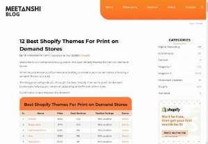 Best Shopify Themes for Print on Demand Stores - Creating a successful print on demand (POD) store requires more than just great products; it also needs an attractive and functional website. Shopify offers a variety of themes that can help showcase your products and make your store stand out. Here are the 12 best Shopify themes for print on demand stores  