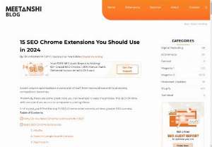 SEO Chrome Extensions You Should Use in 2024 - Search Engine Optimization (SEO) is crucial for improving your website&#039;s visibility and driving organic traffic. Leveraging the right tools can make all the difference in crafting effective SEO strategies. 