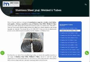 Stainless Steel 304H Welded U Tubes Manufacturers - Stainless Steel 304L Welded U Tubes conforming to both national and international standards of quality. Our Stainless Steel 304L ERW U-Tubes are meticulously crafted by adept professionals, adhering to industry regulations, and utilizing top-grade raw materials. This ensures that our SS 304L ERW U-Tubes are not only dimensionally precise but also exhibit exceptional durability, seamless installation, and flawless finish.