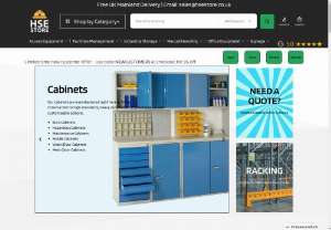 Euro Cabinets - HSE Store are experts in industrial supply chain equipment. Specialists supplying mobile steps, ladders, racking, barriers, warehouse trolleys, sack trucks, signs and cabinets 