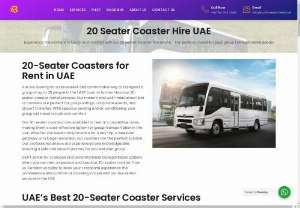 20 Seater Coaster Hire UAE - Our 20-seater Coaster hire service in the UAE offers comfortable and reliable transportation for small groups. Perfect for corporate events, family outings, or tourist groups, our Coasters provide a spacious and air-conditioned environment ensuring a pleasant journey. With professional drivers and well-maintained vehicles, we guarantee safety and punctuality. Whether you need transport for city tours, airport transfers or intercity trave.