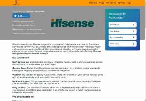Hisense refrigerator  repair center in Kathmandu, Lalitpur and Bhaktapur-smartcare 9802074555 9851201580 - &quot;SmartCare: Your Premier Hisense Refrigerator Repair Center Across Kathmandu Valley!When your Hisense refrigerator needs expert attention in Kathmandu, Lalitpur, or Bhaktapur, SmartCare is your trusted destination. With over 23 years of experience in appliance repair, we specialize in diagnosing and fixing issues with Hisense refrigerators, ensuring your unit operates efficiently and reliably. Our skilled technicians are well-versed in addressing various refrigerator problems.