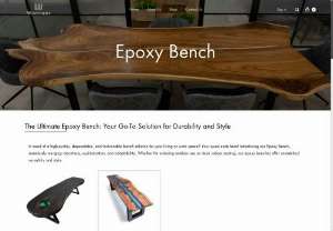 Buy Epoxy Bench Furniture from Wootique - Shop For Table, Center Table, Coffee Table, Dining Table, Nesting Table, Office Table, Study Table, Bench, Home Decor&nbsp;at&nbsp;wootique.in 