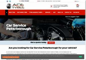 Car Service Peterborough for your vehicle? - Looking for a reliable partner for all your vehicle needs? Look no further than ACE Tyres. Our team of experts can help you with everything from tyre replacements to wheel balancing and alignment. We offer competitive pricing and convenient installation services to ensure your complete satisfaction. 
