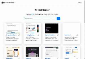 AI Tool Center: Discover the Latest AI Tools - Explore AI Tool Center for the newest and most innovative AI tools. Find cutting-edge solutions to boost productivity, creativity, and efficiency.