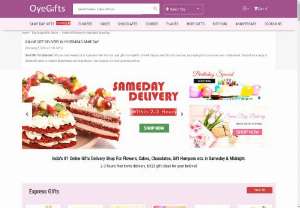 Send Gifts to Hyderabad With Free Delivery Via OyeGifts - Looking for online gift delivery in Hyderabad. So come to OyeGifts; they offer same day delivery gifts in Hyderabad, and with their trusted delivery, you can send your love with ease.