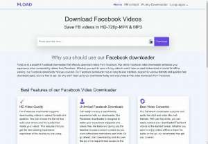 Facebook to MP3 Converter - Fload.co offers an exceptional online tool that allows users to extract audio from Facebook videos and convert it into high quality MP3 files.