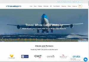 Travel White Label Website India - Get engaging and groundbreaking Travel White Label Website designed for startups, small and large businesses with Travelopro tech-savvy team of experts and pave your business success path. A Travel White Label Website is a product or service developed by one company and rebranded and resold by another under their brand logo. 