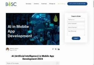 AI (Artificial Intelligence) in Mobile App Development 2024 - At BOSC, we create AI-powered mobile apps, believing in AI&#039;s bright future in mobile development. Upgrade your app with our innovative solutions.