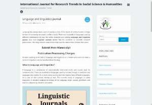 language and linguistics journal  - Language has always been a part of society as one of the means of communication. It helps humans in conveying messages to others easily. There are thousands of languages used by different communities all over the world. Academicians seeking language and linguistics journal also seek linguistic journals online free for academic or scientific research publications. This blog contains some minor major queries where often scholars feel stuck. 