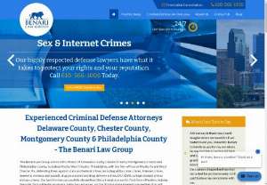 Benari Law Group - Need A Top-Rated Criminal Defense, DUI & Family Lawyers in Delaware & Chester County, PA? Call us @ (610) 619-0011 today! No matter what type of criminal accusation has been filed against you, criminal defense attorneys at Benari Law Group can create an aggressive & effective legal defense strategy.					