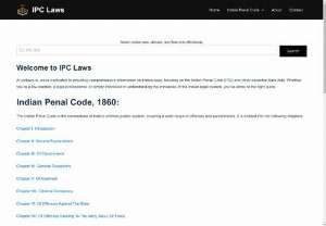 IPC Laws - Explore Indian law, legislature acts, parliament acts, bare acts, and legal info. Valuable resource for lawyers, advocates, police, and the public. 