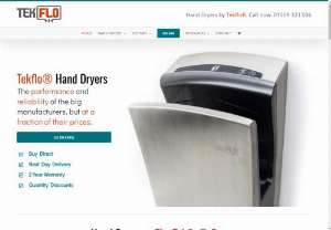 Tekflo - Tekflo&reg; has been designing, manufacturing and selling innovative, automatic hand dryers since 2008. We sell direct to businesses worldwide, offering a superior hand dryer product range at the most affordable prices.