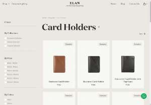 Elan Accessories- Best Leather Card Holder in India - Elan delivers high-quality hand-made fashion accessories product at best prices. We have the  Best Leather Card Holder in India Portfolios, Belts and Gadget Cases. Address:  ASCENT DESIGNS PVT. LTD. Sunrise Business Park, Unit no. 203, Kisan Nagar, Road no. 16, Wagle Estate, MIDC, Thane - West, 400 604  Phone: +91-22-25832841                +91-9870558916  