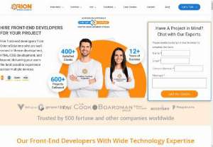 Hire Front End Developers - Need expert front-end developers for your project? Orion eSolutions offers a team of over 10+ experienced developers skilled in delivering high-quality, responsive web interfaces. Our developers are proficient in the latest front-end technologies to ensure your website stands out. For top-notch front-end development, drop us an email.