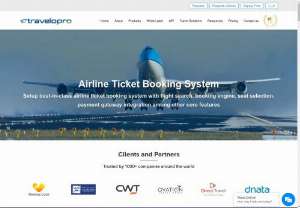 Airline Ticket Booking System - Travelopro is web-based software for tour operators and travel agencies whose airline ticket booking system enables you to sell flight tickets more efficiently. We use the latest state-of-the art technology to provide airlines with a system for all their flight reservations on a robust platform that is flexible and can be adapted to any style of airline.