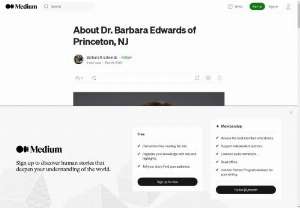 Dr. Barbara R. Edwards - Dr. Edwards, Princeton internist, has been in practice for more than 20 years. She graduated from the University of Pennsylvania and the Harvard School of Public Health.