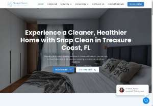 Experience a Cleaner, Healthier Home with Snap Clean in Treasure Coast, FL - Snap Clean delivers top-notch cleaning solutions for homes and businesses alike. Our dedicated team provides tailored services to meet all your needs, ensuring every surface sparkles. With a commitment to eco-friendly practices, we use safe products for a healthier environment. From residential deep cleans to commercial maintenance, Snap Clean guarantees exceptional results. Experience the difference with Snap Clean and enjoy a fresh, immaculate space every time.Contact us at 772-206-0109