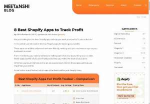  Best Shopify Apps to Track Profit - Running a successful Shopify store requires more than just making sales; it involves keeping a close eye on your profitability. Understanding where your money is coming from and where it&#039;s going is crucial for sustainable growth
