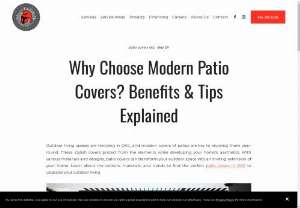 Why Choose Modern Patio Covers? Benefits &amp; Tips Explained   - Enjoy your year-round outdoor living space in OKC. Learn about the benefits &amp; maintenance tips of top-quality patio covers in OKC with various colors &amp; designs.