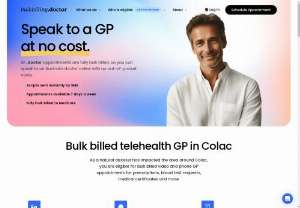 Colac Bulk Billing - Consult a GP for free with fully bulk-billed appointments. You can speak to Colac doctors online without any out-of-pocket expenses.