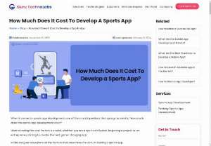 How Much Does It Cost to Develop a Sports App - The cost to develop a sports app is around $10,000 to $30,000 with basic features. Explore several factors influencing the sports app development cost.