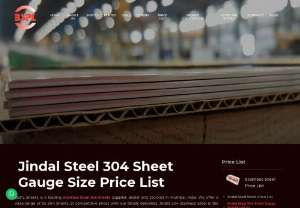 jindal steel 304 gauge price - Explore the latest prices for Jindal Steel 304 gauge. Get updated pricing and details for all your steel needs.