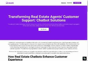 Transforming Real Estate Agents&#039; Customer Support: Chatbot Solutions - The advent of chatbot technology is revolutionizing various sectors, including real estate. Real estate chatbots are transforming the way agents interact with their clients, making customer support more efficient and streamlined. 