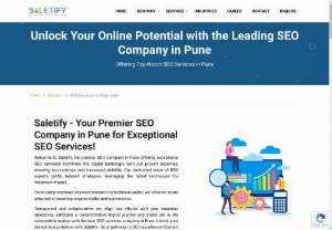 SEO Company in Pune | Best SEO Agency in Pune, India  - Grow your online presence with the Best SEO Company in Pune, India Saletify is a leading SEO agency, providing expert services to boost your rankings and drive results 