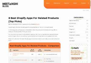 8 Best Shopify Apps For Related Products - When running an online store, providing personalized shopping experiences can significantly boost your sales and customer satisfaction. One effective way to achieve this is by displaying related products.