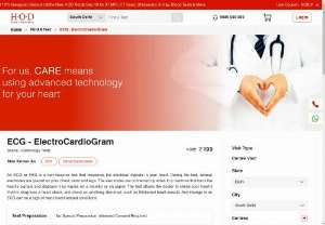 ECG Test Price - ECG Test or Electrocardiogram Test is a painless test to screen for cardiac anomaly. Please select a HOD Centre to find the ECG test price near you.