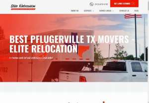 Elite Relocation, LLC - Best Pflugerville TX Movers - Elite Relocation In-home and virtual estimates available! GET A FREE ESTIMATE We Work With the Best Partners Your Trusted Moving Company in the Pflugerville, TX Area With more than 37 years of combined experience, Elite Relocation is a trusted local moving company.