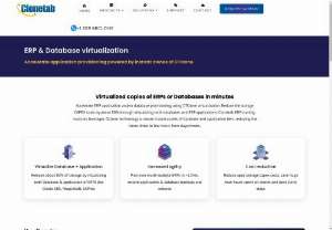 ERP Database Virtualization Software | clonetab - Accelerate your Oracle ERP or Database Virtualization copy in minutes/hours with CTclone Visualization which reducing the clone times to few hours from days/weeks.