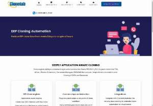ERP Cloning Automation Software | Clone less than an hour - Clonetab ERP Cloning Automation software Reduce your oracle ERP clone time from weeks/days to couple of hours. Try it Now.