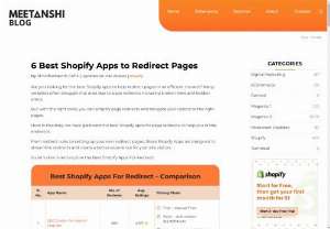 6 Best Shopify Apps to Redirect Pages - When running an online store, one of the crucial aspects to manage is ensuring a smooth user experience.
