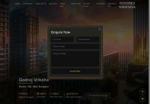  Godrej Vriksha Sector 103, Gurgaon: Iconic Luxury Living on Dwarka Expressway - ## Godrej Vriksha Sector 103, Gurgaon: Dwarka Expressway Iconic Luxury Living  Presenting **Godrej Vriksha**, a brand-new, iconic residential development by Godrej Properties, located in Sector 103, Gurgaon. Situated on the busy Dwarka Expressway, this prominent property offers first-rate amenities and luxurious living in one of Gurgaon&#039;s fastest-growing neighborhoods.   ### Luxurious Homes in a Prime Location  Meticulously crafted 3 BHK and 4 BHK luxury apartments can be found...
