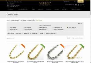 Buy Gucci link gold chain - So Icy Jewelry - Shop for the Gucci link gold chain at So Icy Jewelry. We offer puffed Gucci style 14k gold chains, Mariner, or Anchor chains in yellow and white gold.