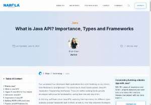 What is Java API? Importance, Types and Frameworks  - Learn what is Java API, its types and importance to build powerful apps. Discover popular Java API frameworks and how they can streamline your development process.
