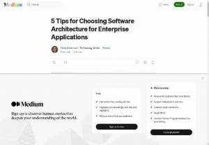 5 Tips for Choosing Software Architecture for Enterprise Applications - Choosing the right software architecture for enterprise application development is crucial for the success and scalability of your project. Revenue in the enterprise software market is expected to show an annual growth rate (CAGR 2024&ndash;2028) of 6.55%, resulting in a market volume of $376.40 billion by 2028. With the growing complexity of enterprise systems, it&rsquo;s essential to make informed decisions. 