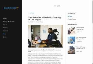 The Benefits of Mobility Therapy in Las Vegas - In the bustling city of Las Vegas, where the lights never dim and the energy is palpable, there lies a profound commitment to enhancing the lives of its residents.