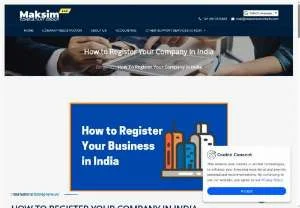 Screenshot of How to Register Your Company in India | Maksim Consulting