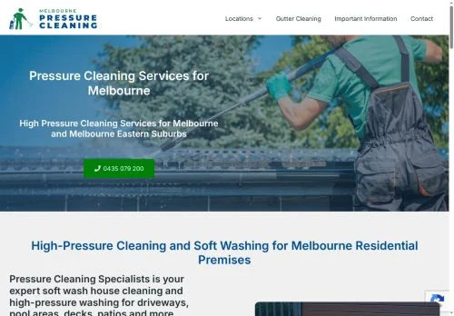 Screenshot of Melbourne Pressure Cleaning Services