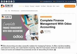 Screenshot of Odoo Accounting for Finance Management