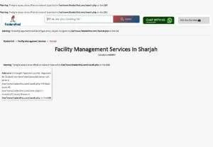 Screenshot of Facility Management Services in Sharjah