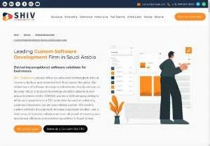 Screenshot of Premier Custom Software Development Services in Saudi Arabia - Shiv Technolabs